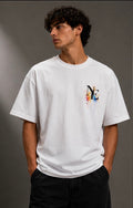 Norvé Paint Splash Oversized T-Shirt – White
