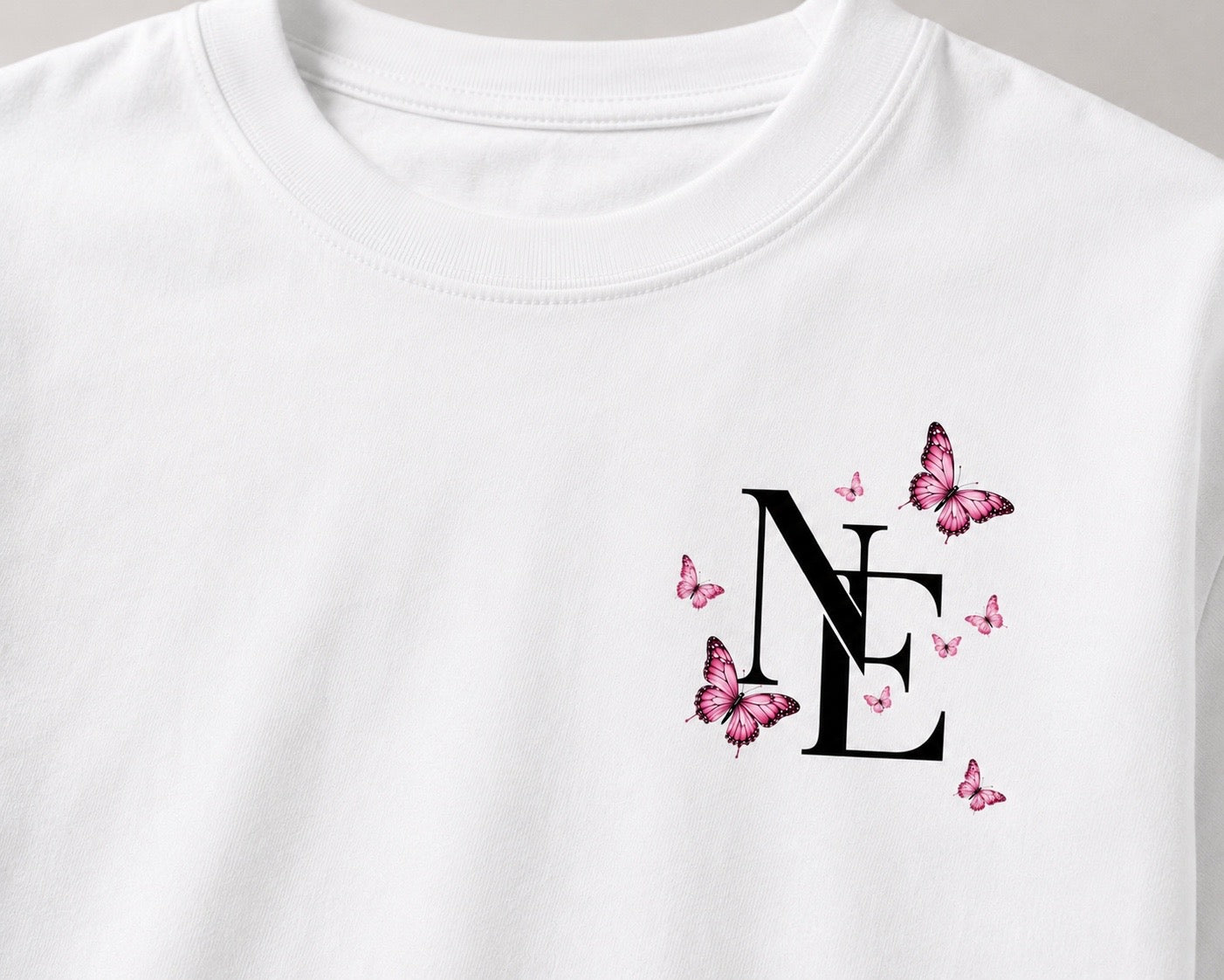 Norvé Oversized Butterfly T-Shirt – White