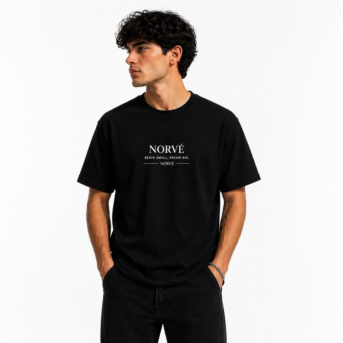 T-shirt Regular Premium Black 240 Gsm